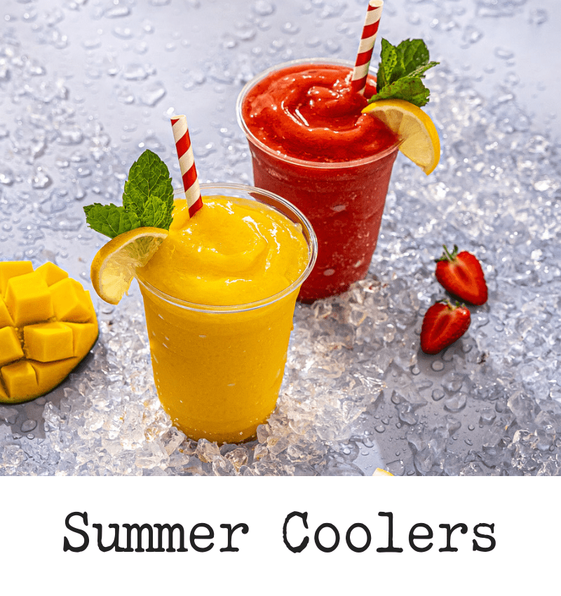 SOHO Coffee Frozen Lemonades - Mango Frozen Lemonade - Strawberry Frozen Lemonade