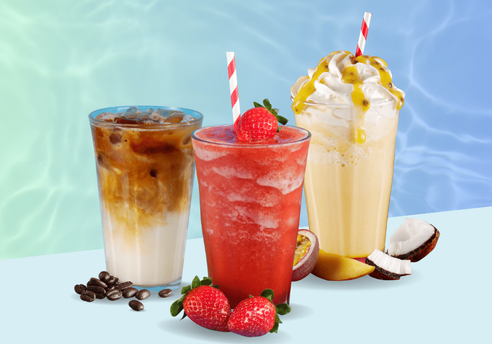 coffee strawberry chiller, coffee drinks, cold coffee drinks